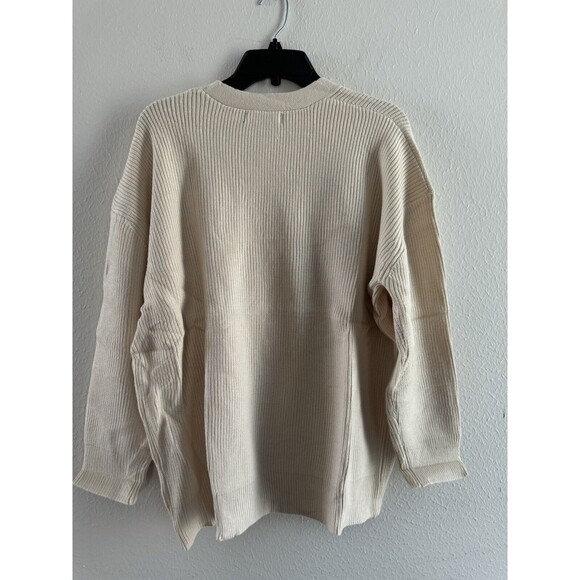 Womens Oversized Cardigan Sweater Fall Outfit Cloth Fashion V neck Small Apricot - Picture 13 of 16